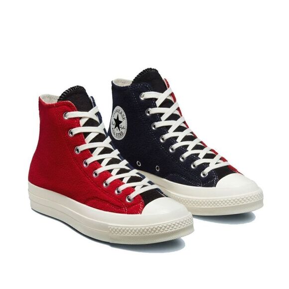 CONVERSE CHUCK 70 HI 'NAVY / RED NWB-unisex Men 10 / women 12 - Picture 10 of 10